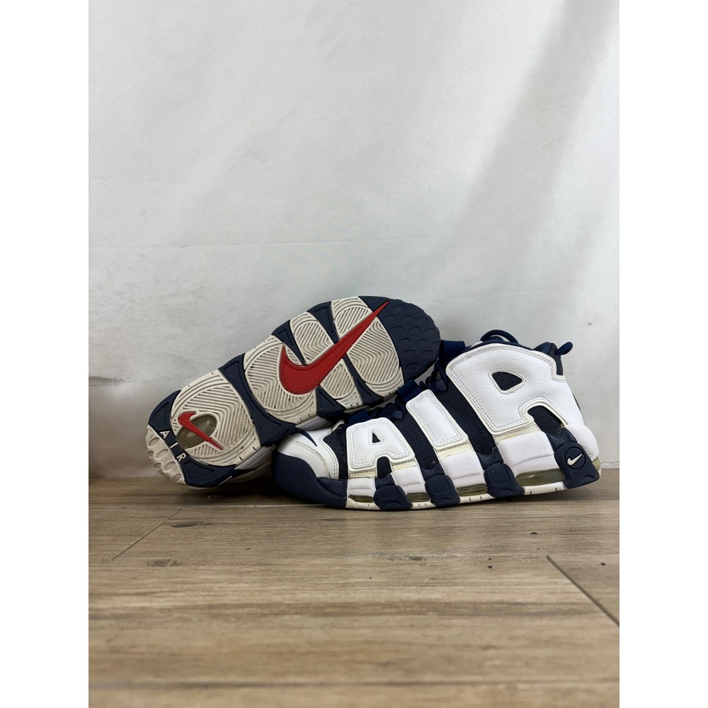 Nike Air More Uptempo Olympic Navy White Red 414962-401 Mens 12 Scottie Pippen - Picture 6 of 10